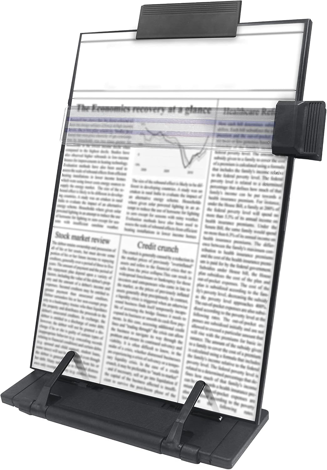 Soporte documentos 7 posiciones ajustables negro escritorio