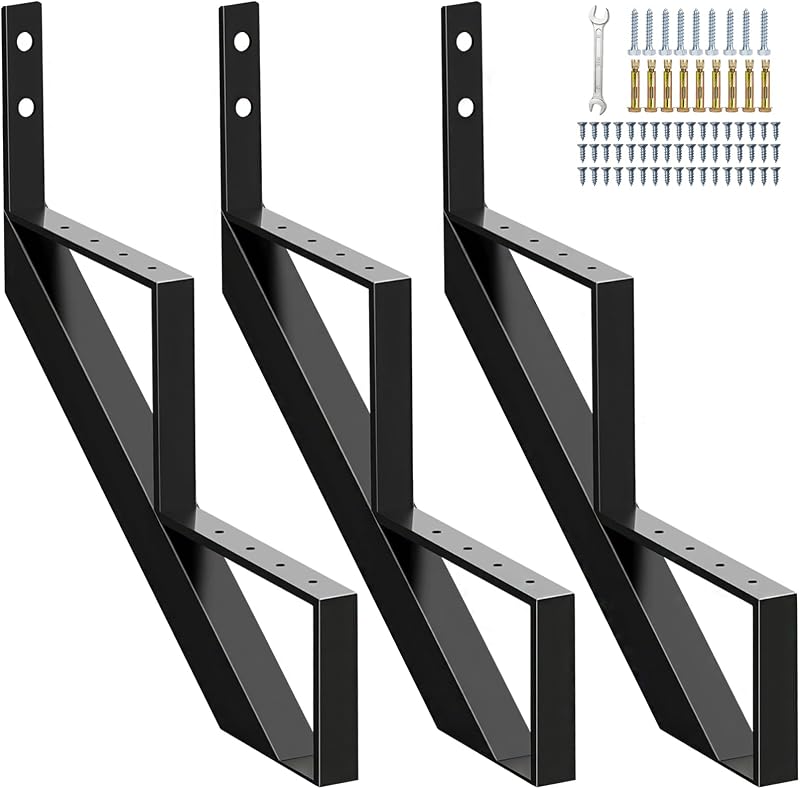 Elevador escalera acero 2 pasos 19.5" set 3