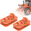 2 Ganchos Tractor 3/8" Acero Forjado Grado 70 15000lb