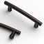 10 Tiradores Gabinete Bronce Aceitado 3.75"