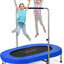 Trampolín plegable para niños con pasamanos y almohadilla