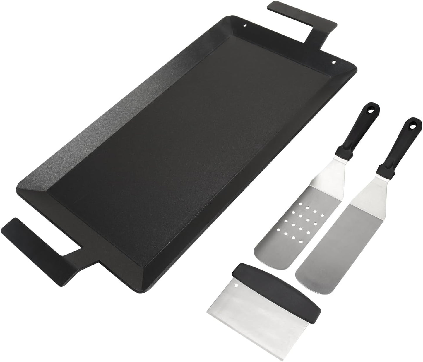 Parrilla acero carbono para estufa gas 24x10pulg plana inducción