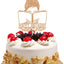 Decoración tarta cumpleaños niñas libros purpurina dorada