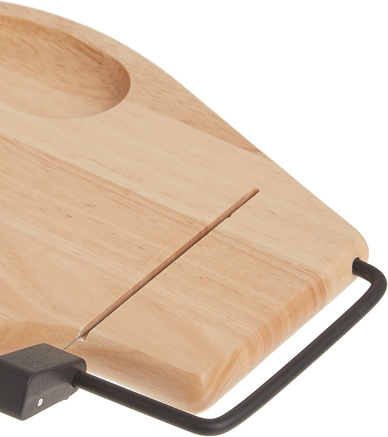 Rebanador queso bambú madera haya con bandeja