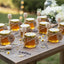 20 Mini Tarros Miel con Gotero Tapas Doradas Regalo Boda