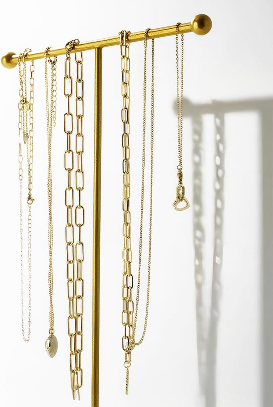 Soporte collares cerámica 6pulg x1ft expositor joyas blanco