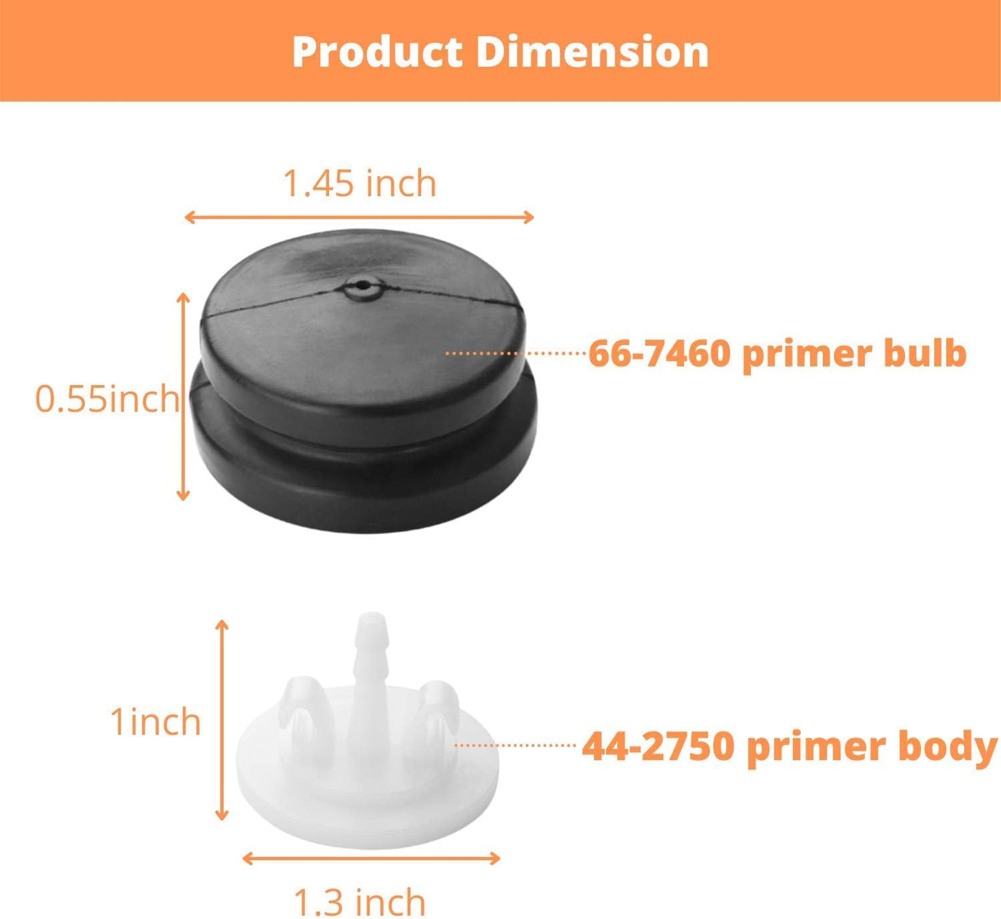 Kit 5 bombillas imprimación Toro CCR 2450 3650