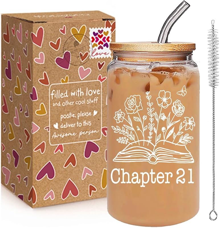 Taza Vidrio 16oz Regalo 21 Cumpleaños Mujer