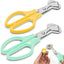 Tijeras cortadoras huevos codorniz acero inox 2 Uds