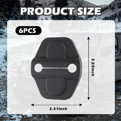 6 fundas pestillo puerta auto compatibles Jeep Wrangler JL JLU