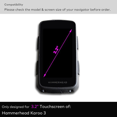 2 Protectores pantalla vidrio templado Hammerhead Karoo 3