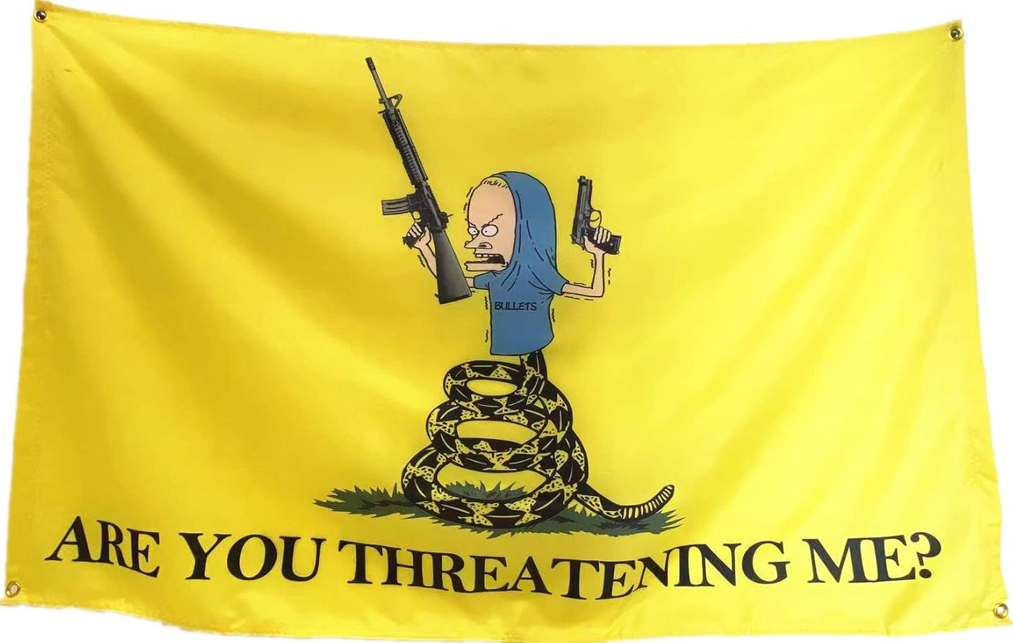 Bandera 3x5ft Are You Threatening Me dormitorio