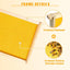 Pack 10 Marcos Colmena 9-1/8pulg Bases Plástico Cera Amarillo