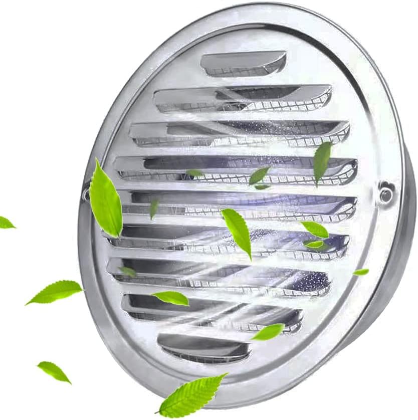 Rejilla ventilación acero inox 6pulg baño cocina