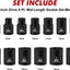 Set 13 llaves vaso magnéticas 3/8 7mm a 19mm CR-MO