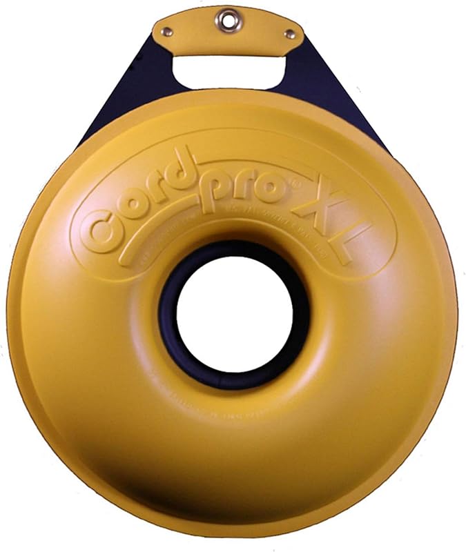 Organiz. cables mangueras color amarillo XL