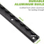 4 Pzas Rail L 36" Aluminio para Remolques Negro