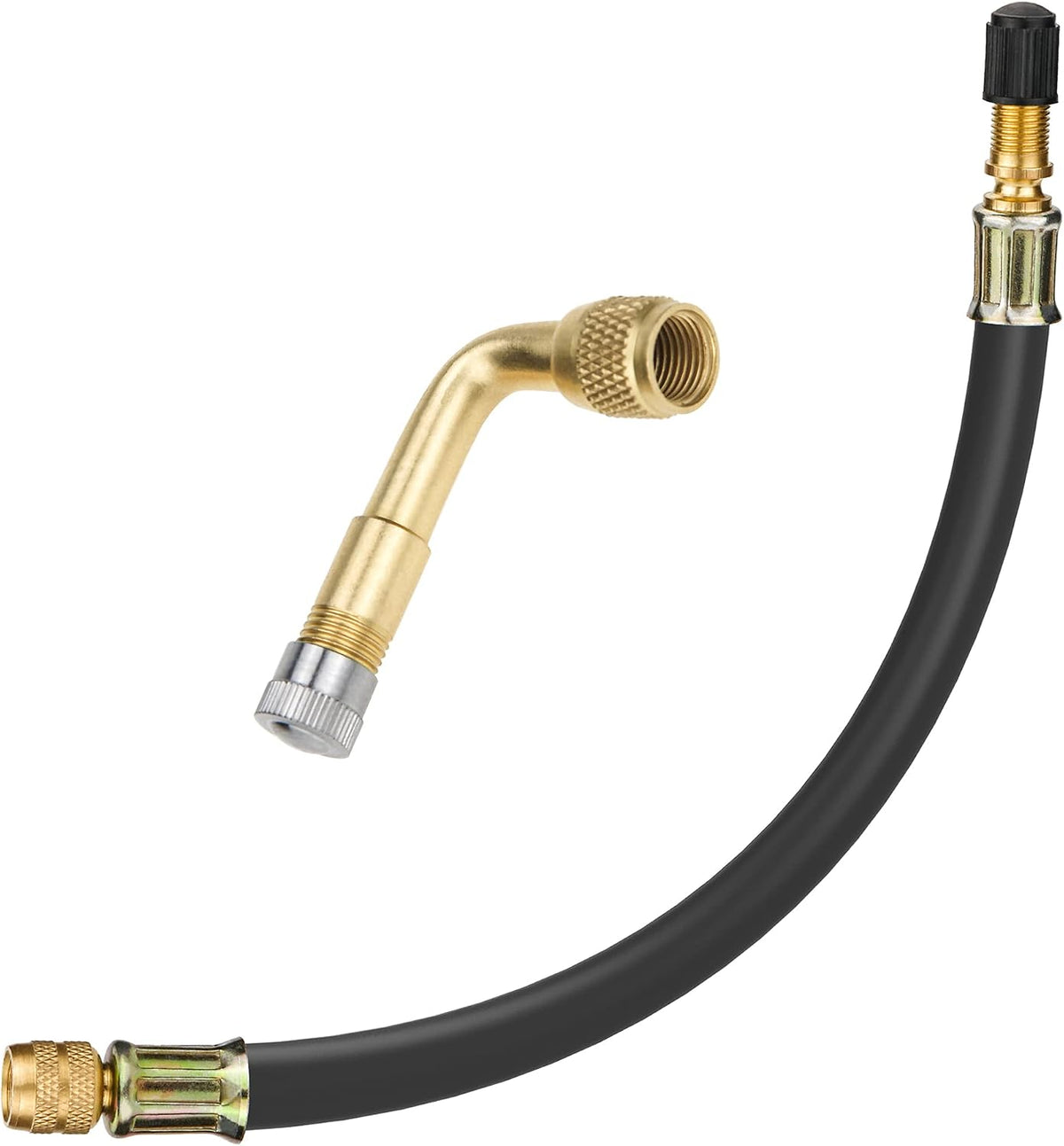 Extensión válvula neumática Schrader 8.25pulg con adaptador