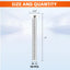 Tornillos placa pared ranura fresada #6-32 x1 50uds