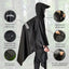 Poncho lluvia impermeable para senderismo y emergencia