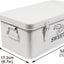 Caja metal 4 compartimentos cerradura seguridad