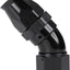Codo Giratorio Aluminio Negro 10AN PTFE 45 Grados