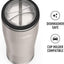 Vaso térmico acero inox con tapa pajita 24oz arenisca