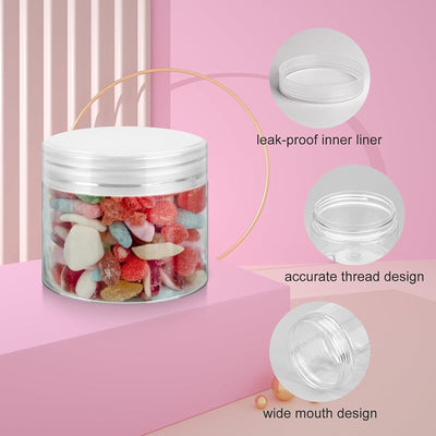 36 Pzas Tarros Plástico 6oz Sin BPA Recargables Cosméticos
