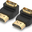 Adaptador HDMI 90 grados 2 pzas macho hembra 4K 60Hz