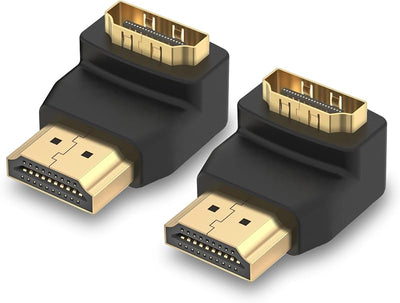 Adaptador HDMI 90 grados 2 pzas macho hembra 4K 60Hz