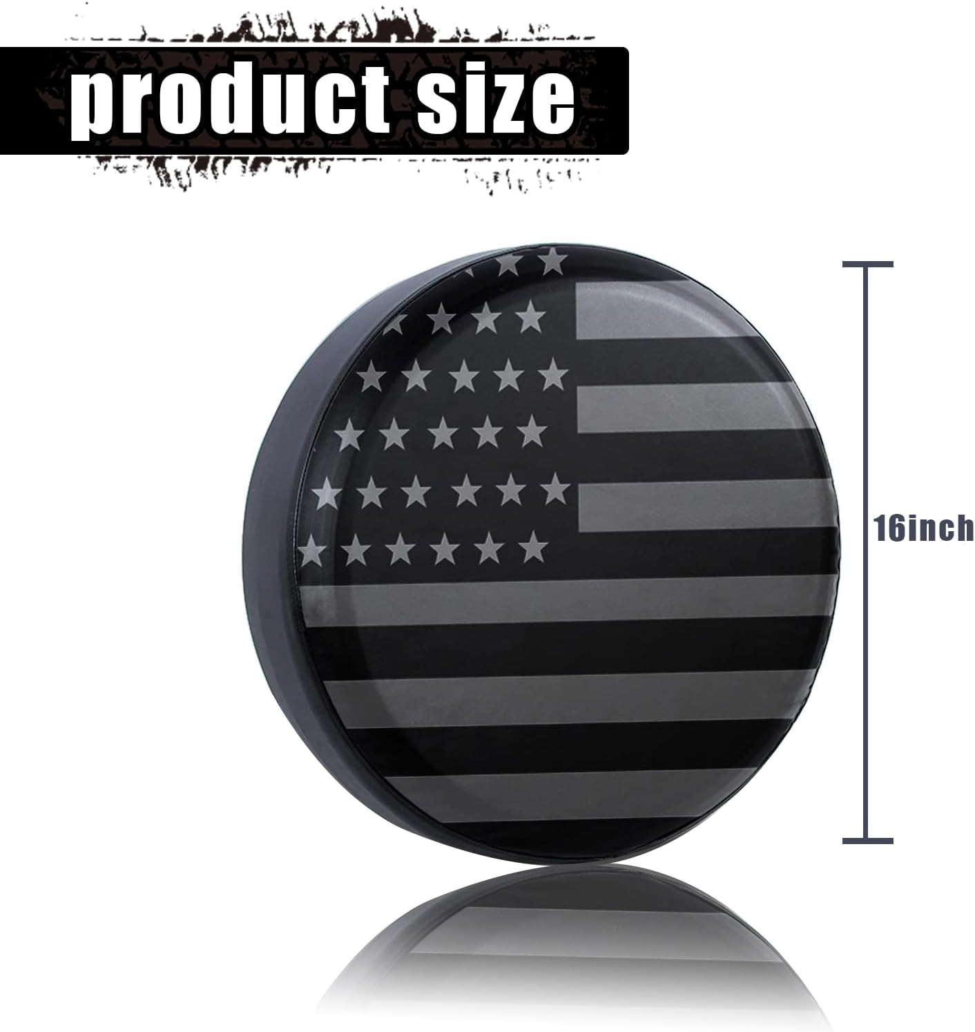 Cubierta neumático PVC patrón bandera 16" impermeable