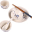 Set 6 Pzas Vajilla Cerámica Japonesa Diseño Floral