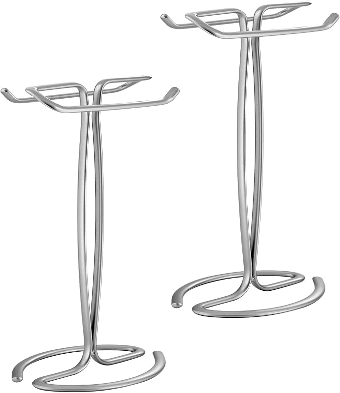 Toallero encimera forma T set 2 cromo