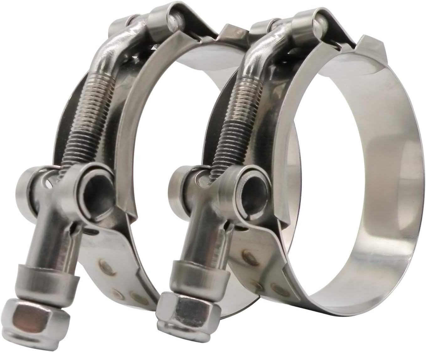 Abrazadera T-Bolt acero inox 3" para manguera 81-89mm