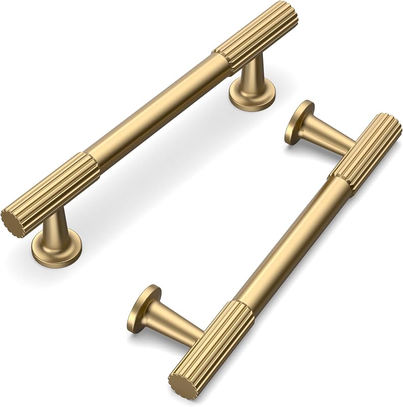 10 Tiradores Gabinete Bronce Champán 3.75" Aleación