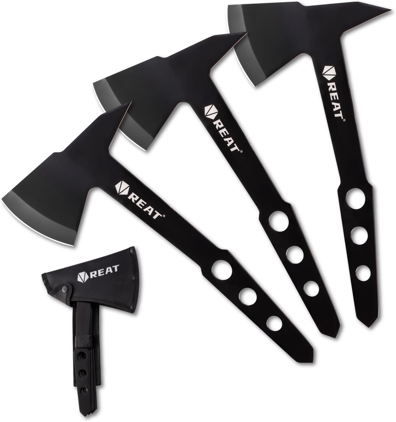 Set 3 hachas lanzamiento patio 10.5"