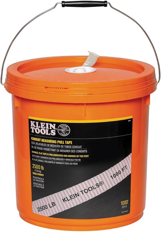 Cinta medición conductos tracción cables 2500lb 1000pies