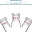 Frasco vidrio 100ml heavy wall 3 cuello fondo redondo