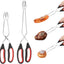 2 Pinzas Cocina Acero Inox 9x11pulg Antiderrap