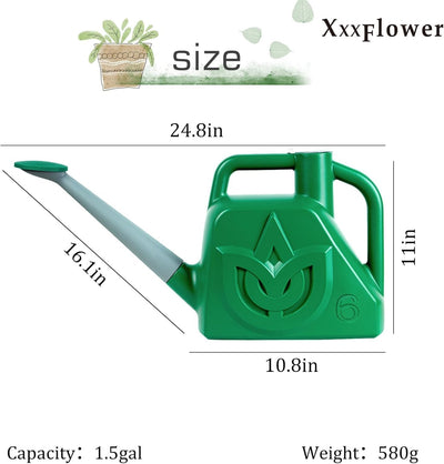 Regadera 1.5gal para jardín con boquilla desmontable