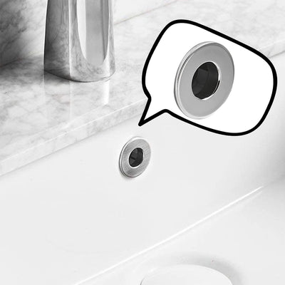Tapa desbordamiento lavabo níquel cepillado latón 2 Pzas