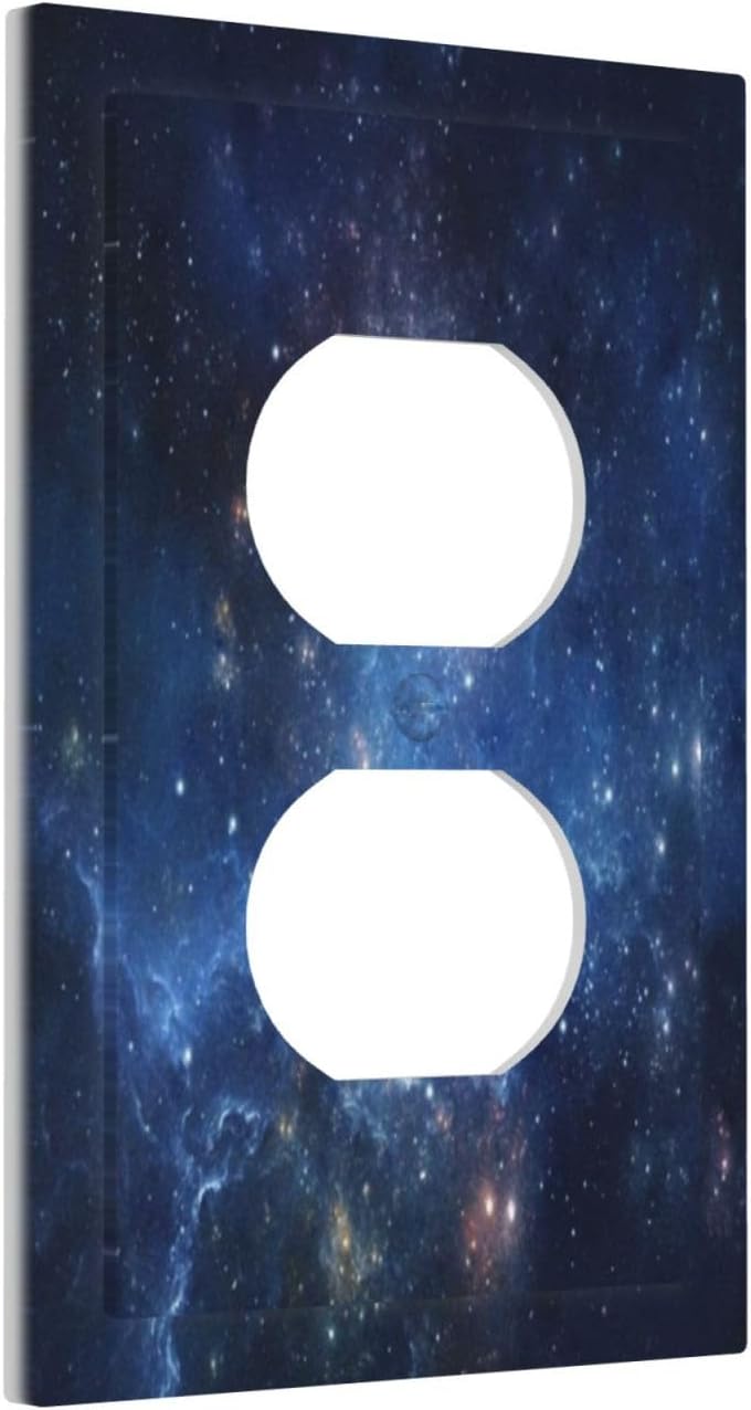 Placa pared luz estrellas cosmos interruptor baño