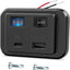 Panel pared RV con USB dual 12V y luz nocturna