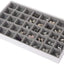 Bandeja apilable cuero sintético 40 compartimentos set