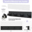 Soporte llaves pared metal autoadhesivo 4 ganchos negro