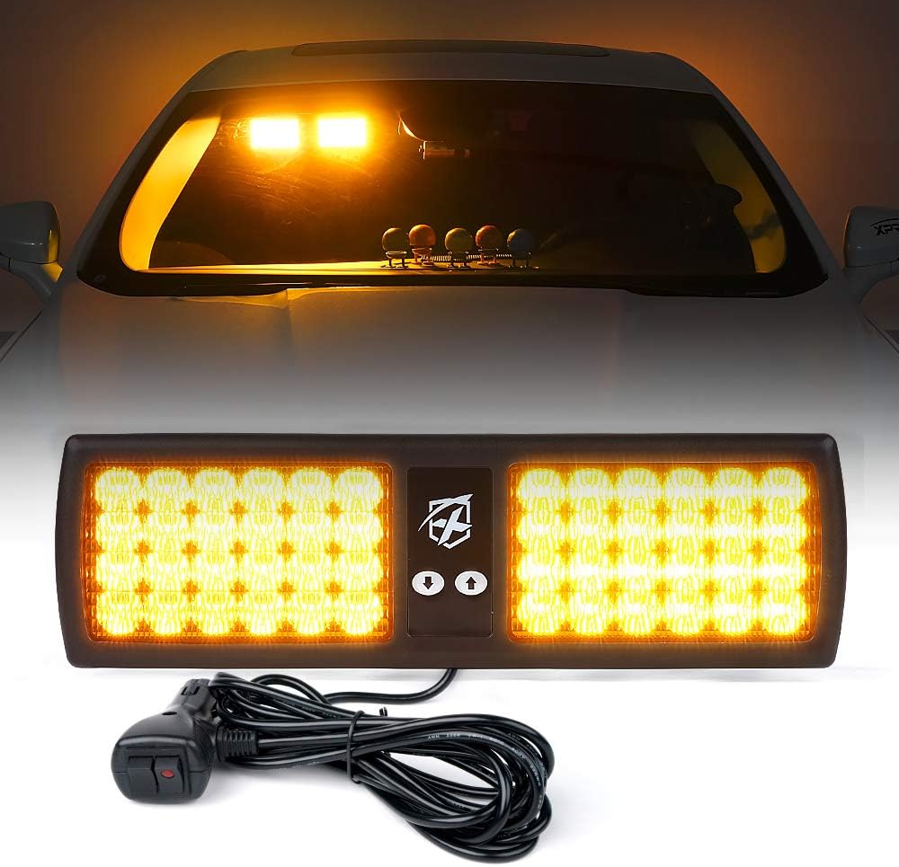 Luces estroboscópicas Amber 48 LED para vehículos de emergencia