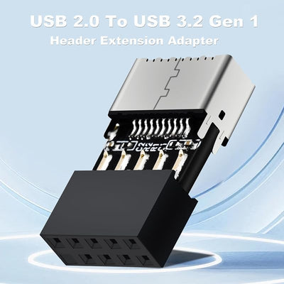 Adaptador USB 2.0 a 3.2 Gen 1 conector 9 pines