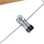10 Ganchos Madera con Clips Acero para Faldas