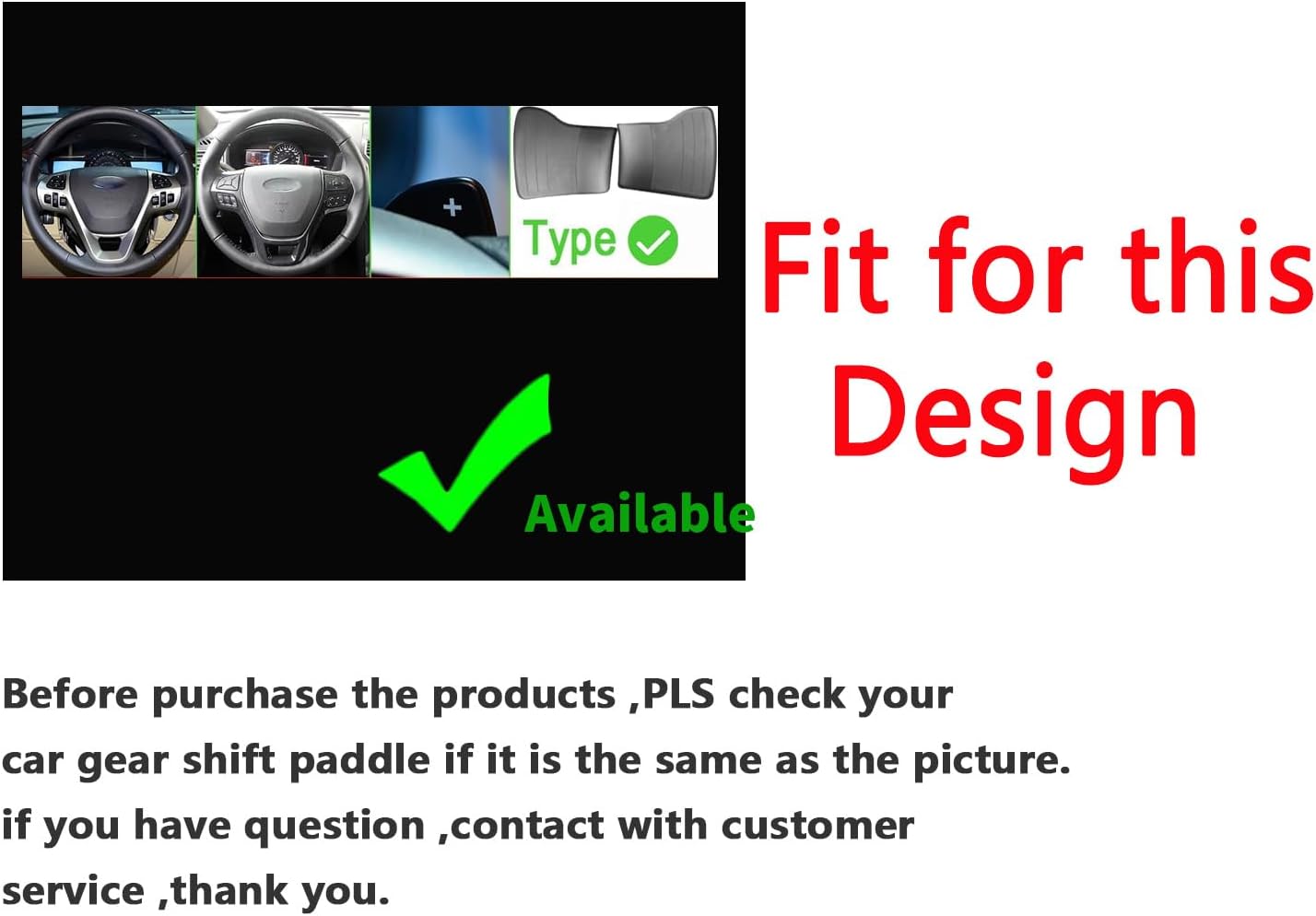 Paleta cambio volante aluminio Ford Explorer 2013-19 Negro