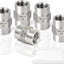5 Pzas Acoplamiento Tubo Hembra 1/4pulg Acero Inox 304